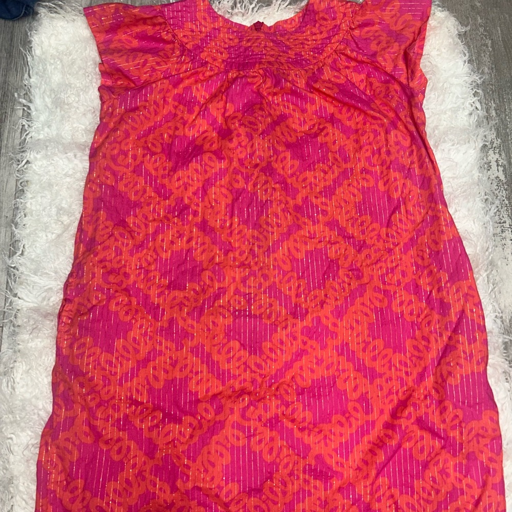 Vibrant Pink and Orange Sleeveless top